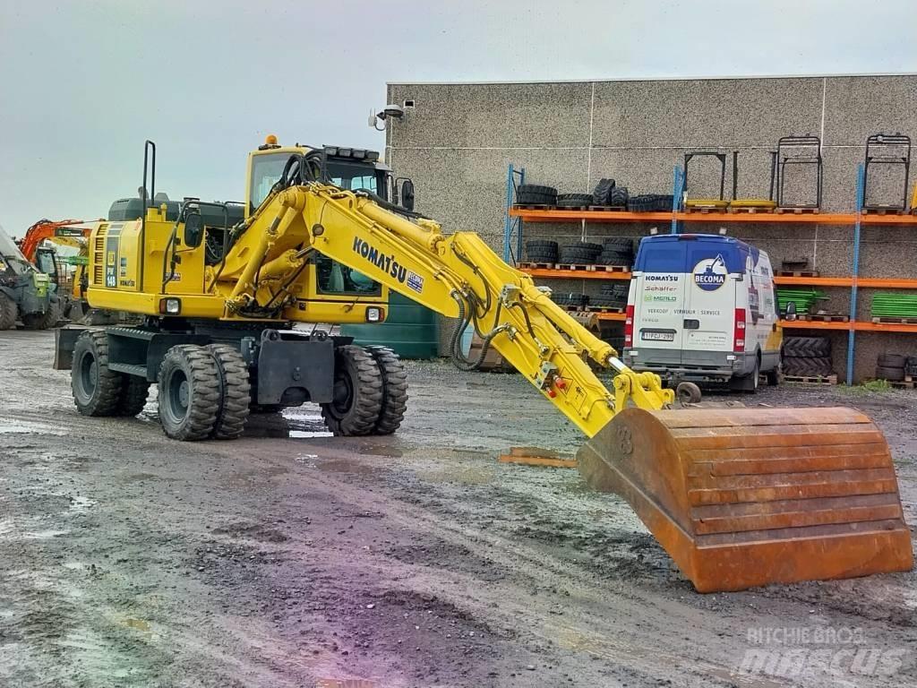 Komatsu PW148-8 Gumikerekes kotrók