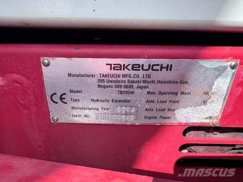 Takeuchi TB 295 W Gumikerekes kotrók