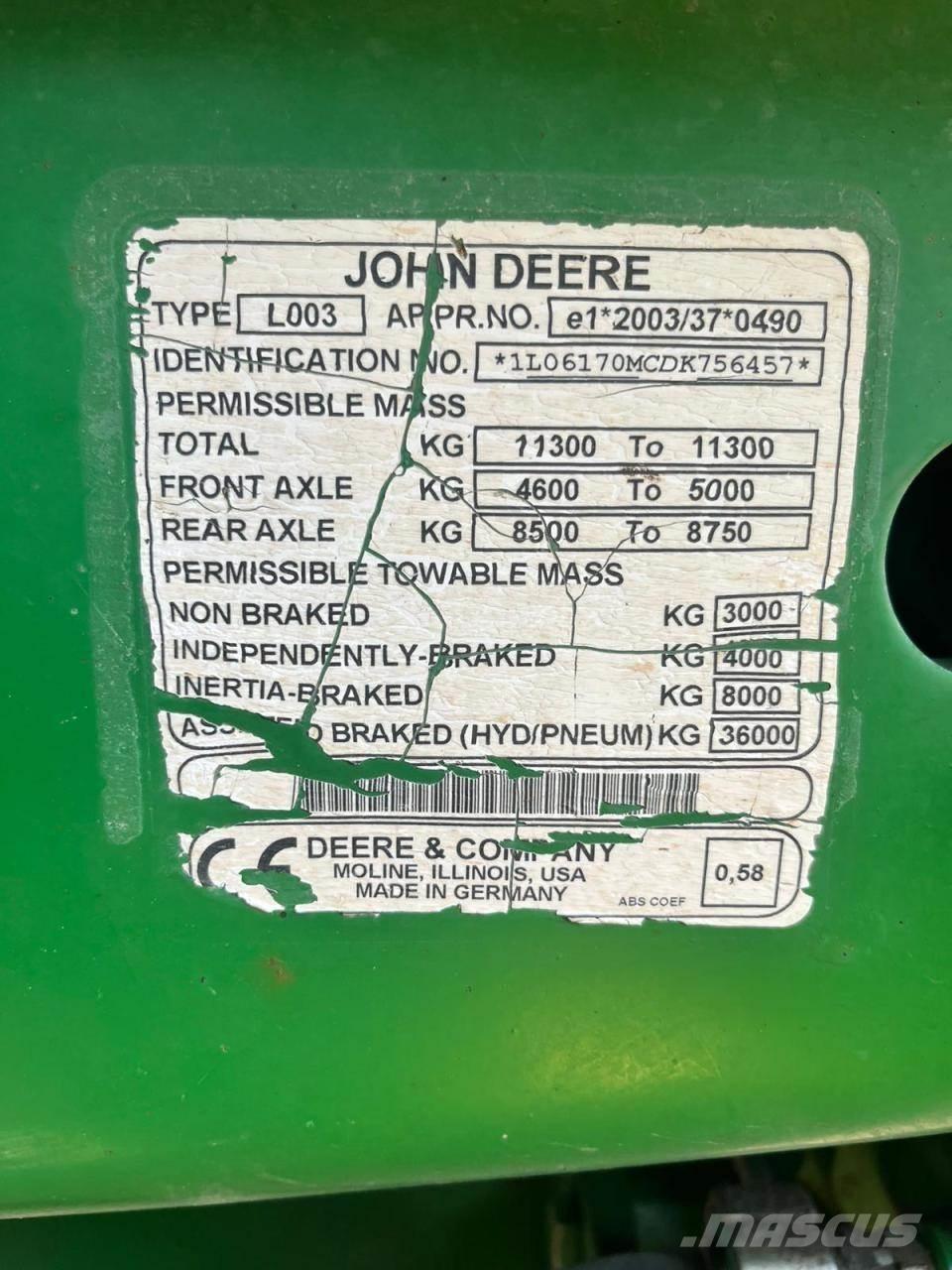 John Deere 6170M Traktorok