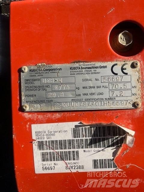 Kubota U 48-4 Mini kotrók < 7t