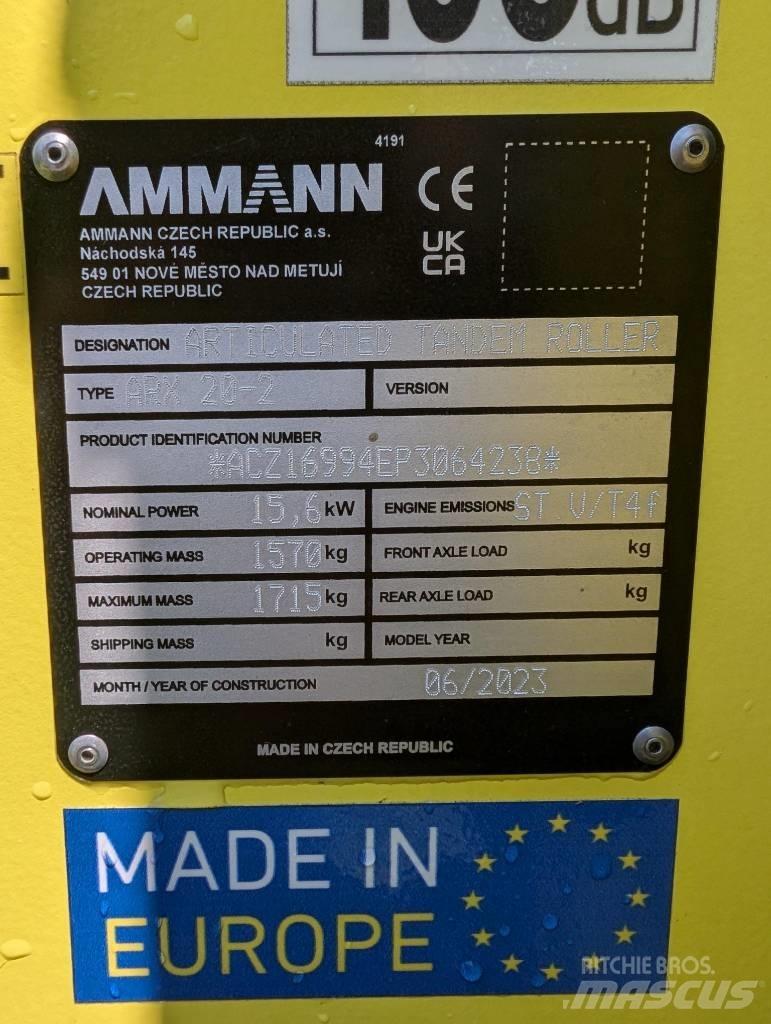 Ammann ARX20-2 Ikerdobos hengerek