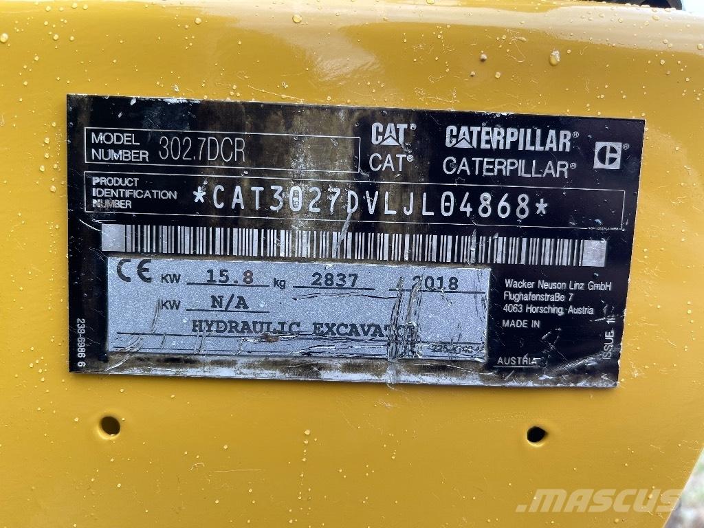 CAT 302.7D CR Mini kotrók < 7t