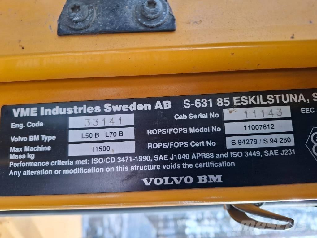 Volvo L70B Gumikerekes homlokrakodók