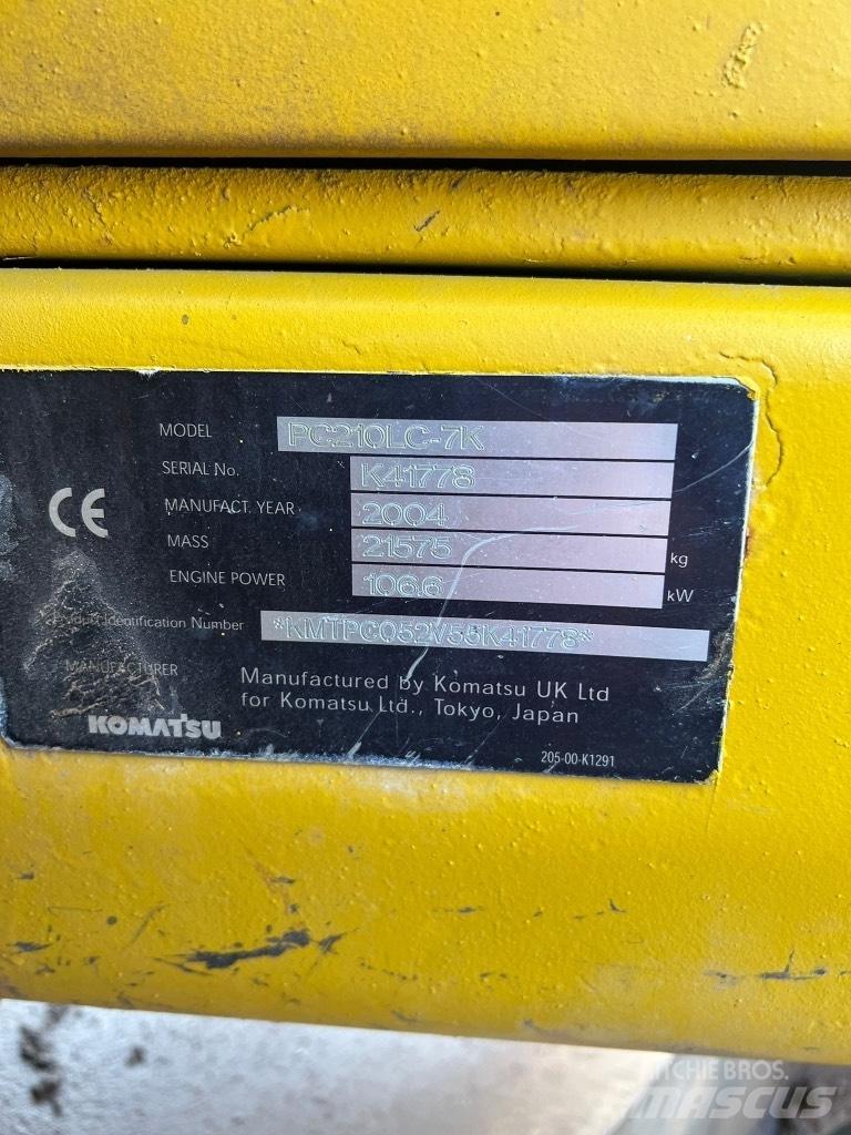 Komatsu PC 210 LC-7K Lánctalpas kotrók