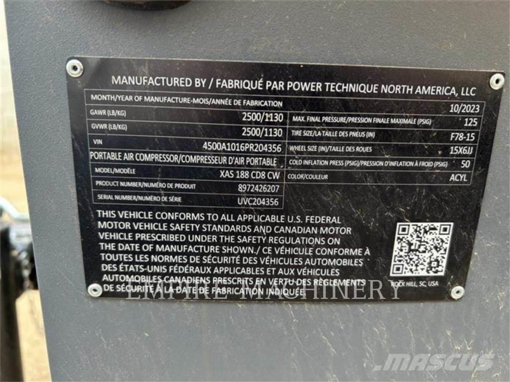 Atlas Copco XAS188CD Kompresszorok