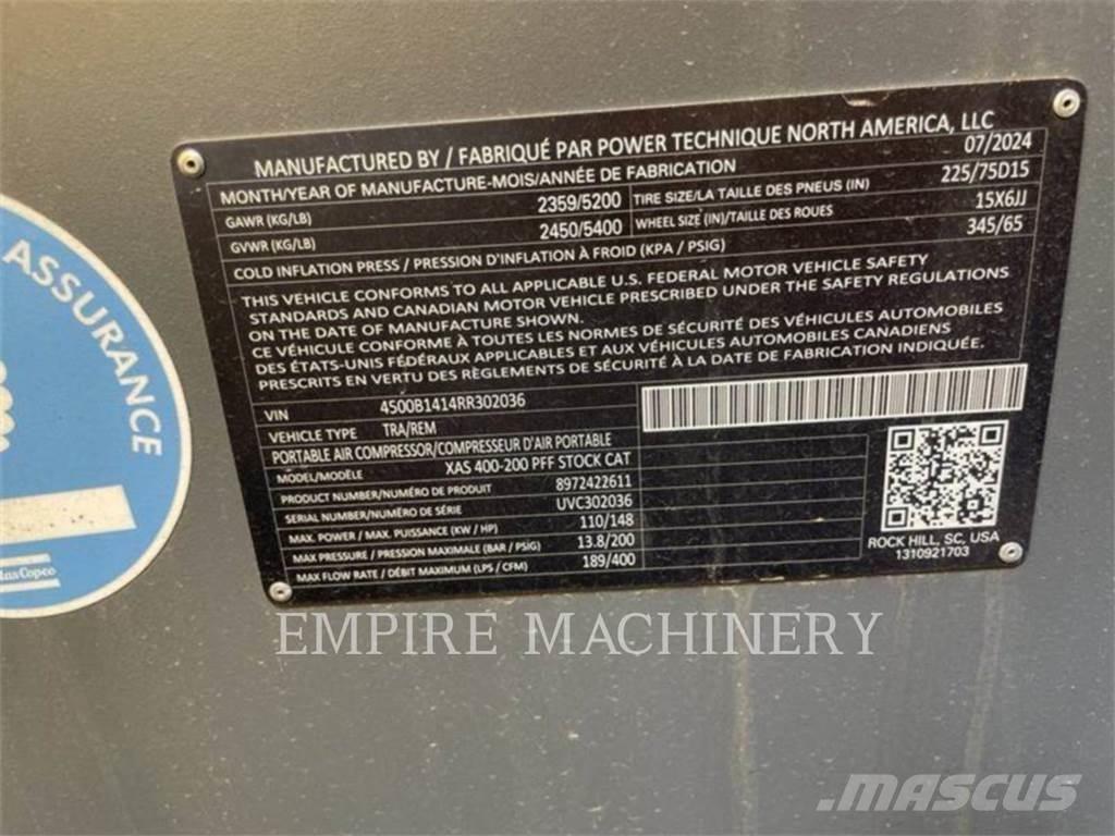 Atlas Copco XAS400CD Kompresszorok
