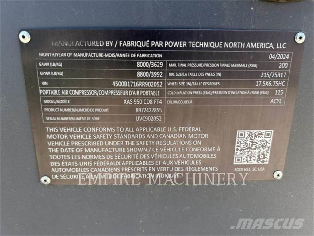 Atlas Copco XAS950CD Kompresszorok