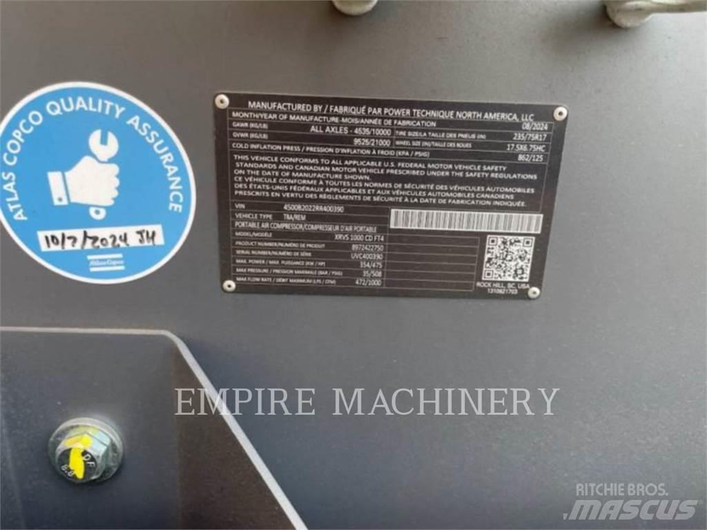 Atlas Copco XRVS1000CD Kompresszorok