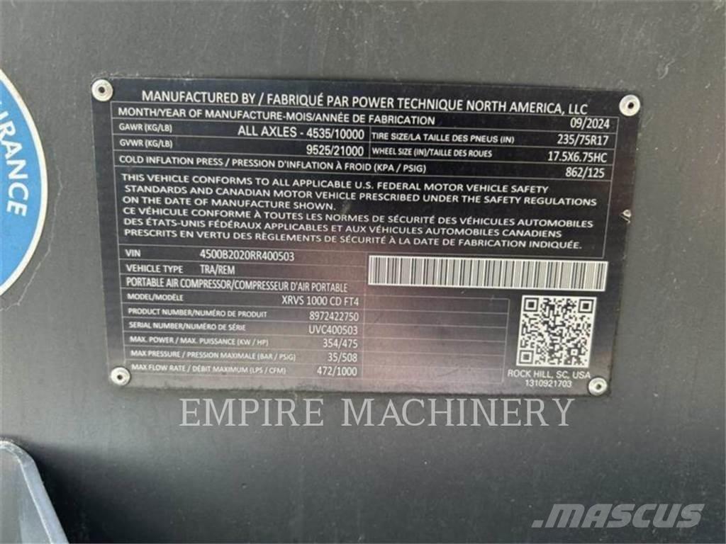 Atlas Copco XRVS1000CD Kompresszorok