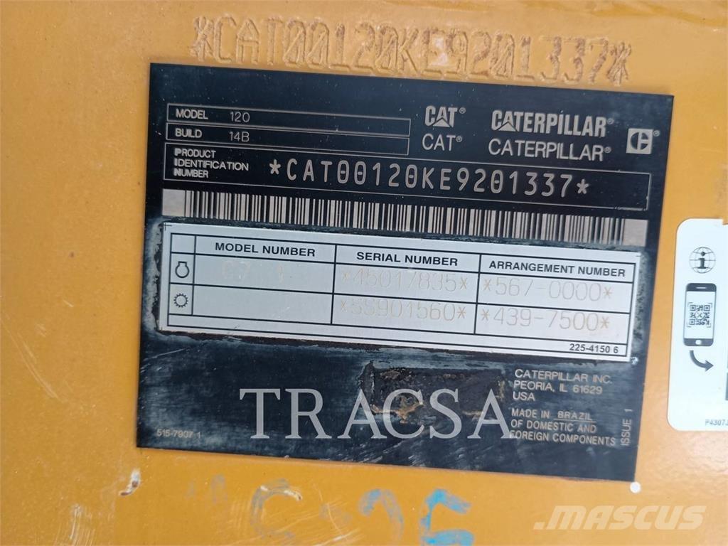CAT 120 Gréderek