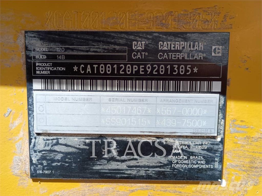 CAT 120 Gréderek