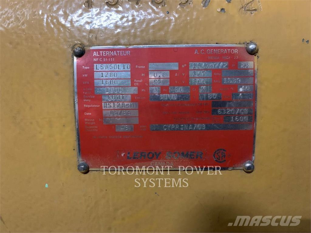 CAT 1250KW-600-3512 Dízel áramfejlesztők