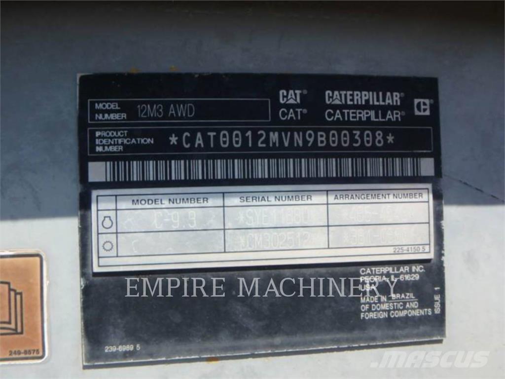 CAT 12M3 AWD Gréderek