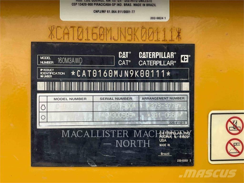 CAT 160M3AWD Gréderek