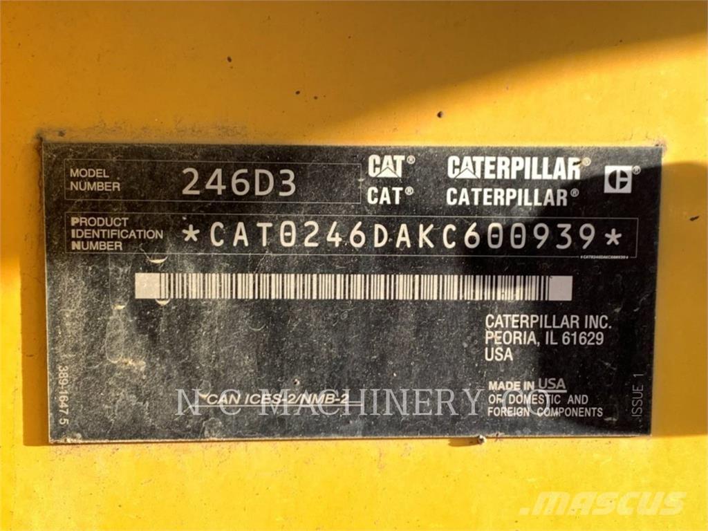 CAT 246D3 H3CB Kompaktrakodók