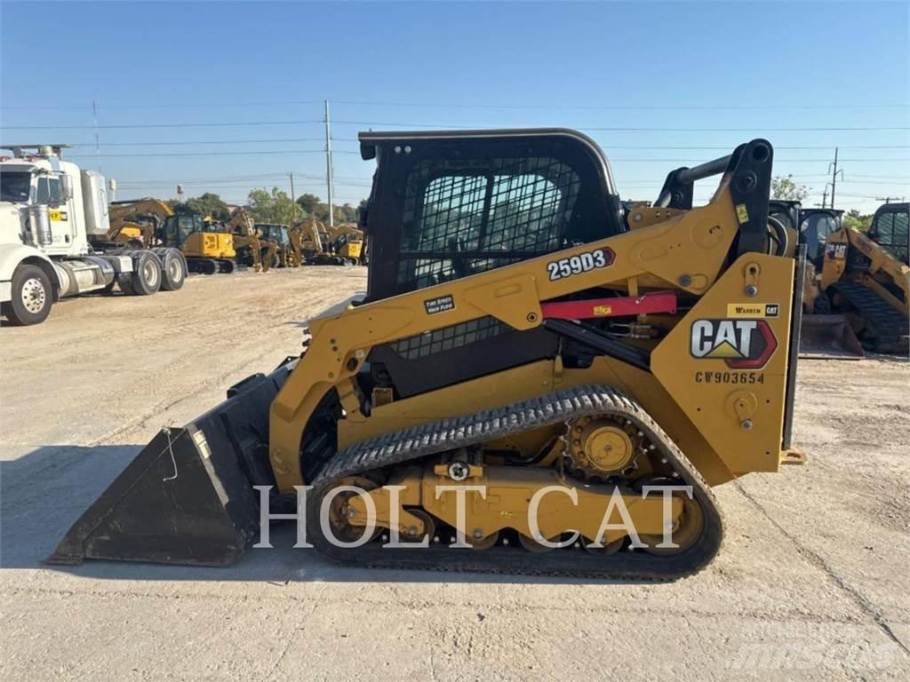 CAT 259D Lánctalpas homlokrakodók