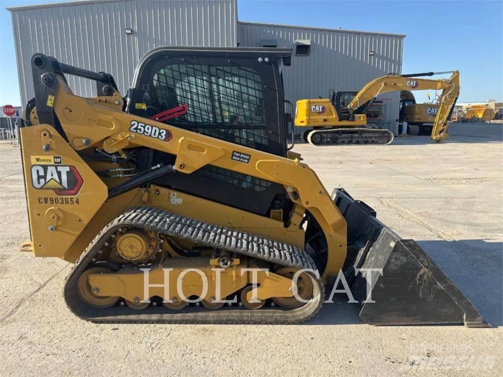 CAT 259D Lánctalpas homlokrakodók