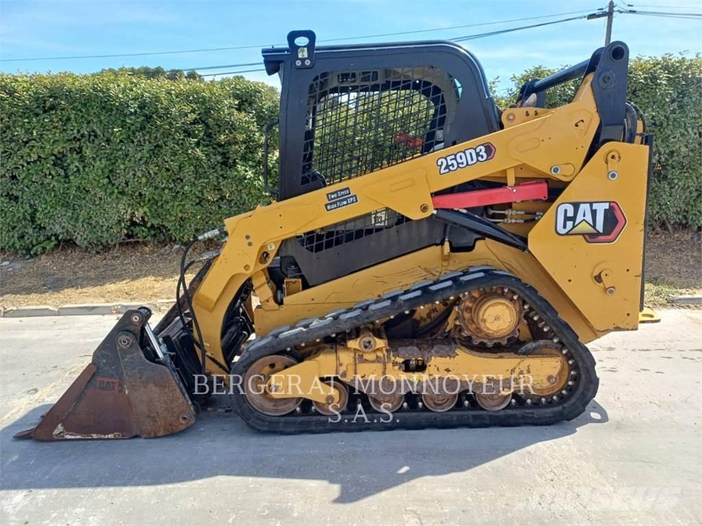 CAT 259D Lánctalpas homlokrakodók