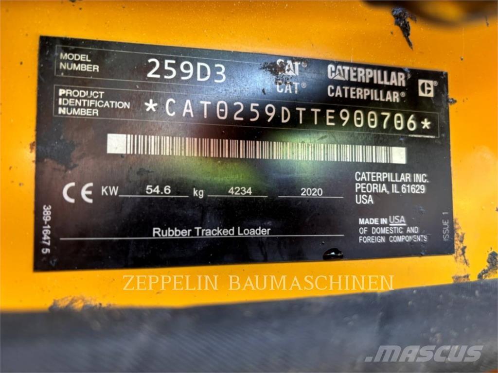 CAT 259D Kompaktrakodók