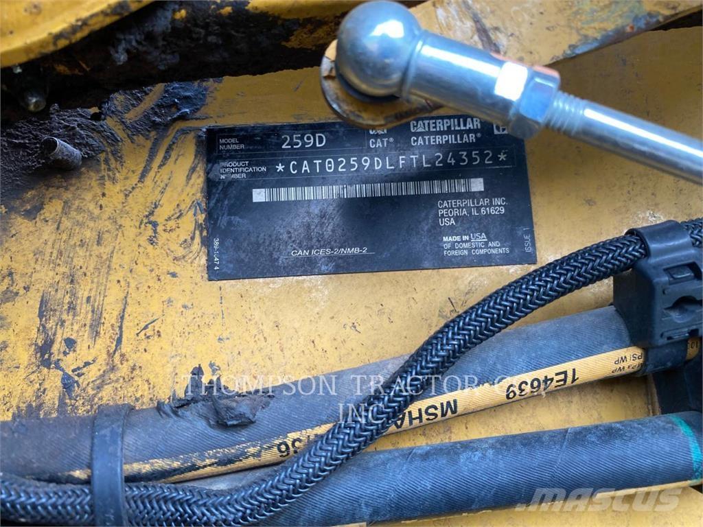 CAT 259D Lánctalpas homlokrakodók