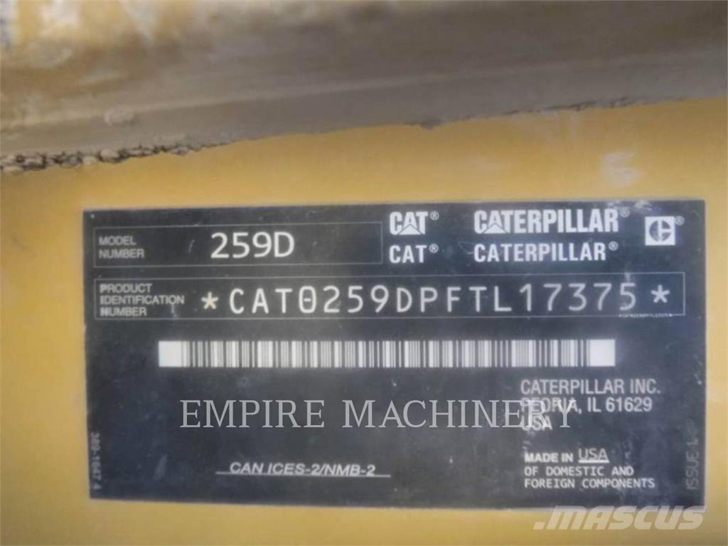 CAT 259D Kompaktrakodók