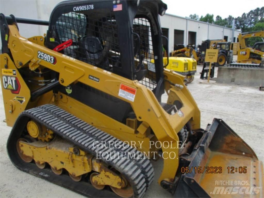 CAT 259D3 Lánctalpas homlokrakodók