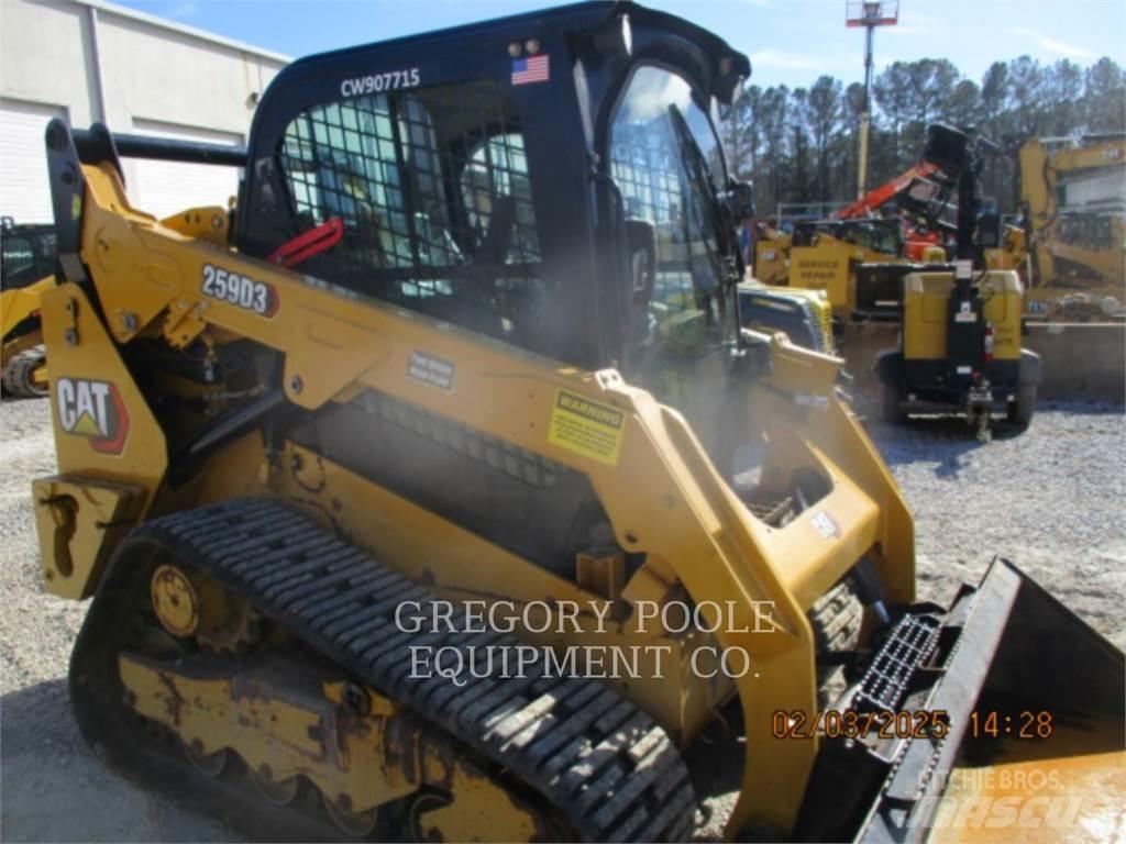 CAT 259D3 Lánctalpas homlokrakodók