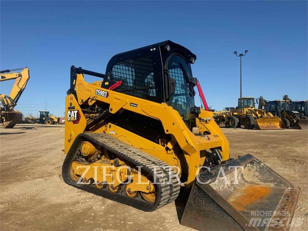 CAT 259D3 Lánctalpas homlokrakodók