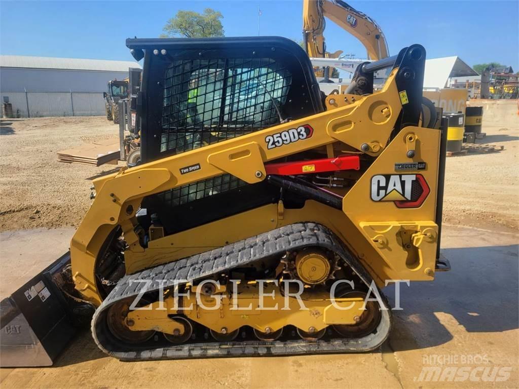 CAT 259D3 Lánctalpas homlokrakodók