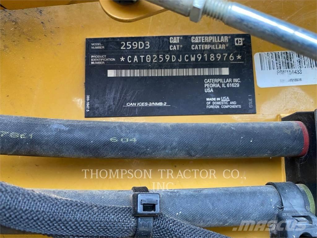 CAT 259D3 Lánctalpas homlokrakodók