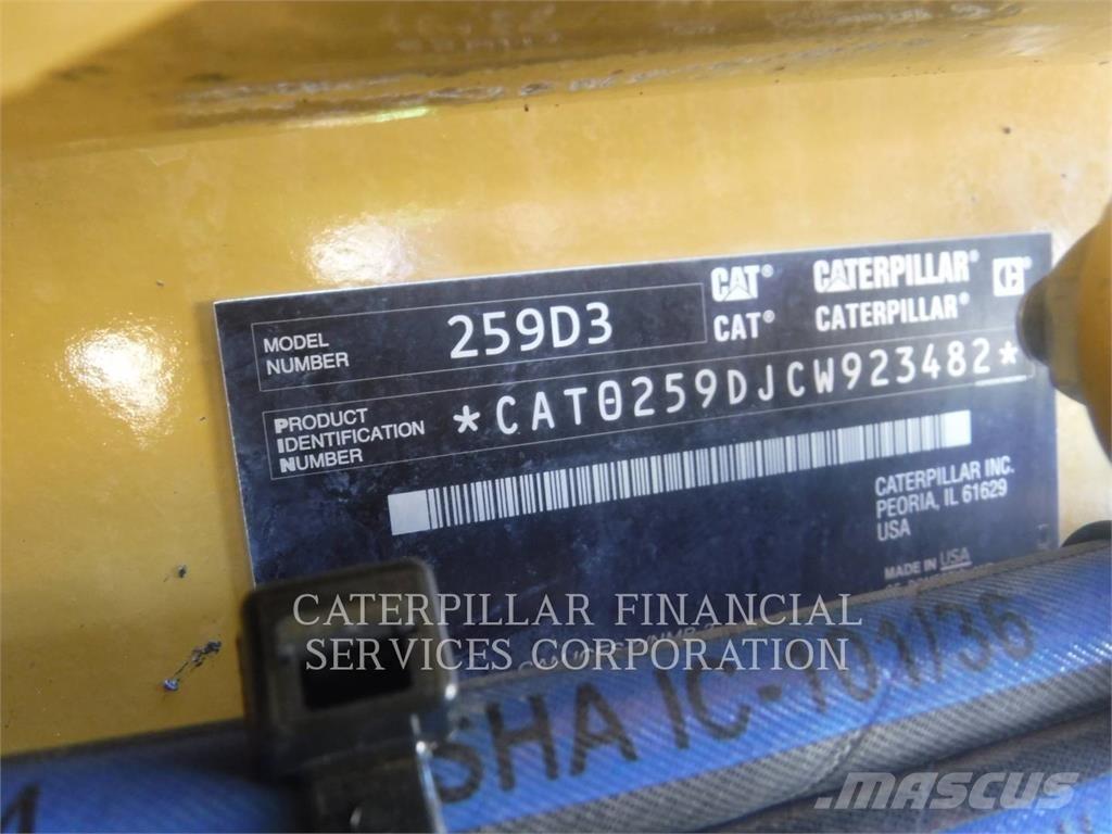 CAT 259D3 Lánctalpas homlokrakodók