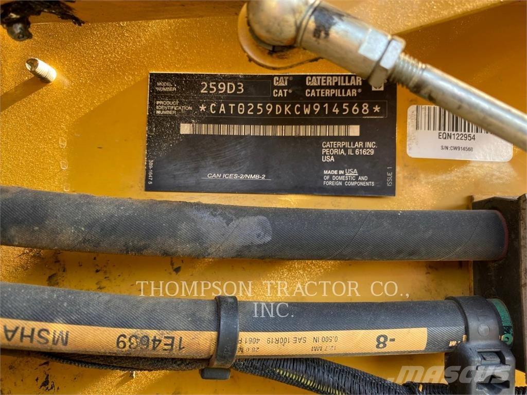 CAT 259D3 Lánctalpas homlokrakodók