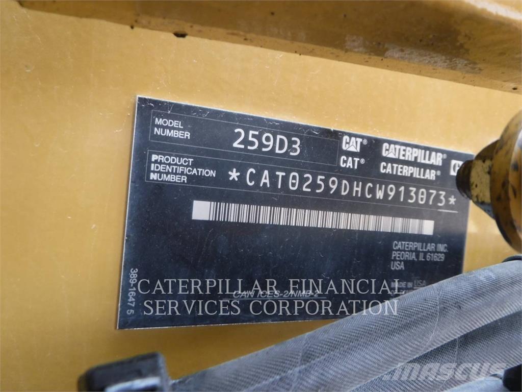 CAT 259D3 Lánctalpas homlokrakodók