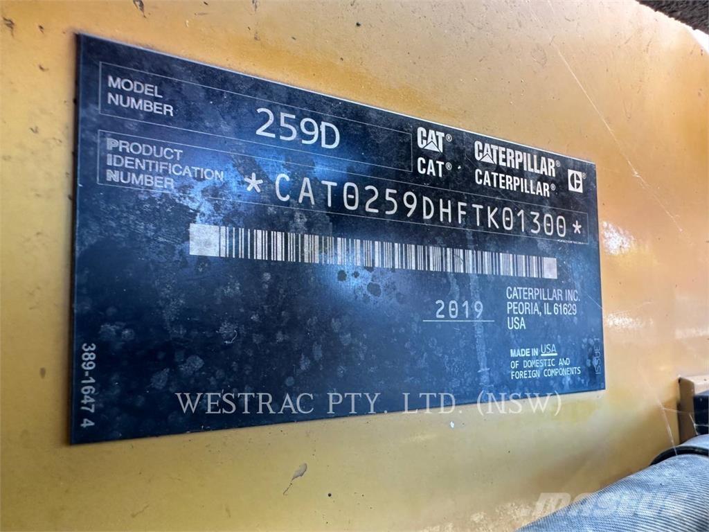 CAT 259DLRC Lánctalpas homlokrakodók