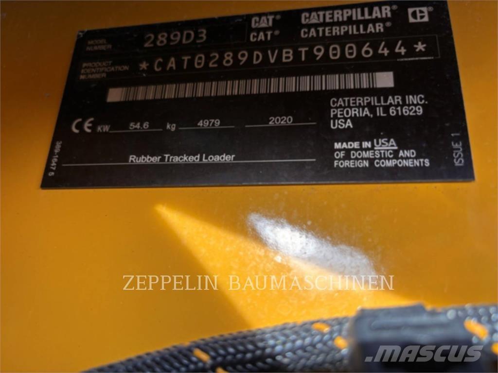 CAT 289D Kompaktrakodók