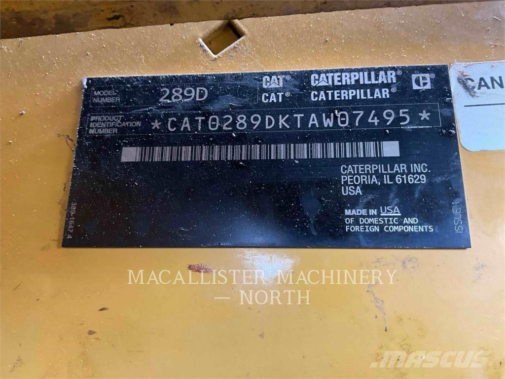 CAT 289D A2Q Kompaktrakodók