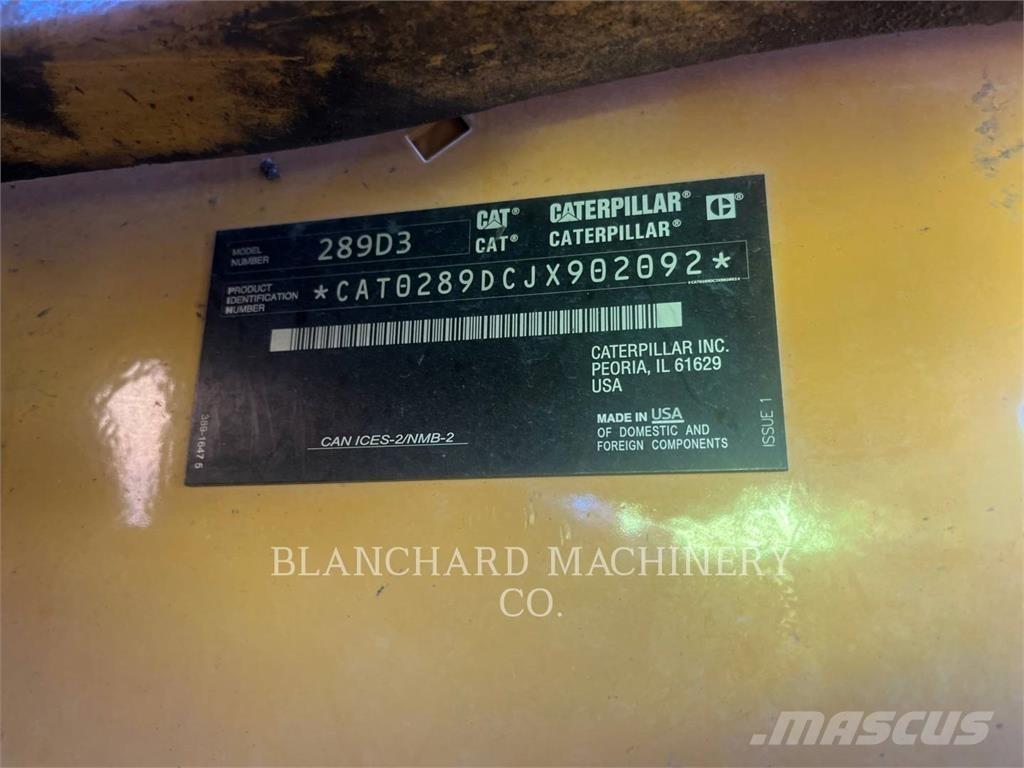 CAT 289D3 Lánctalpas homlokrakodók