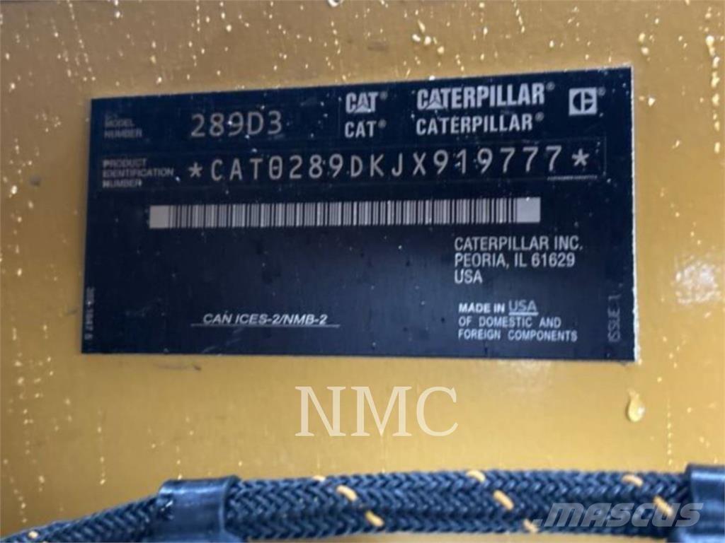 CAT 289D3 Lánctalpas homlokrakodók