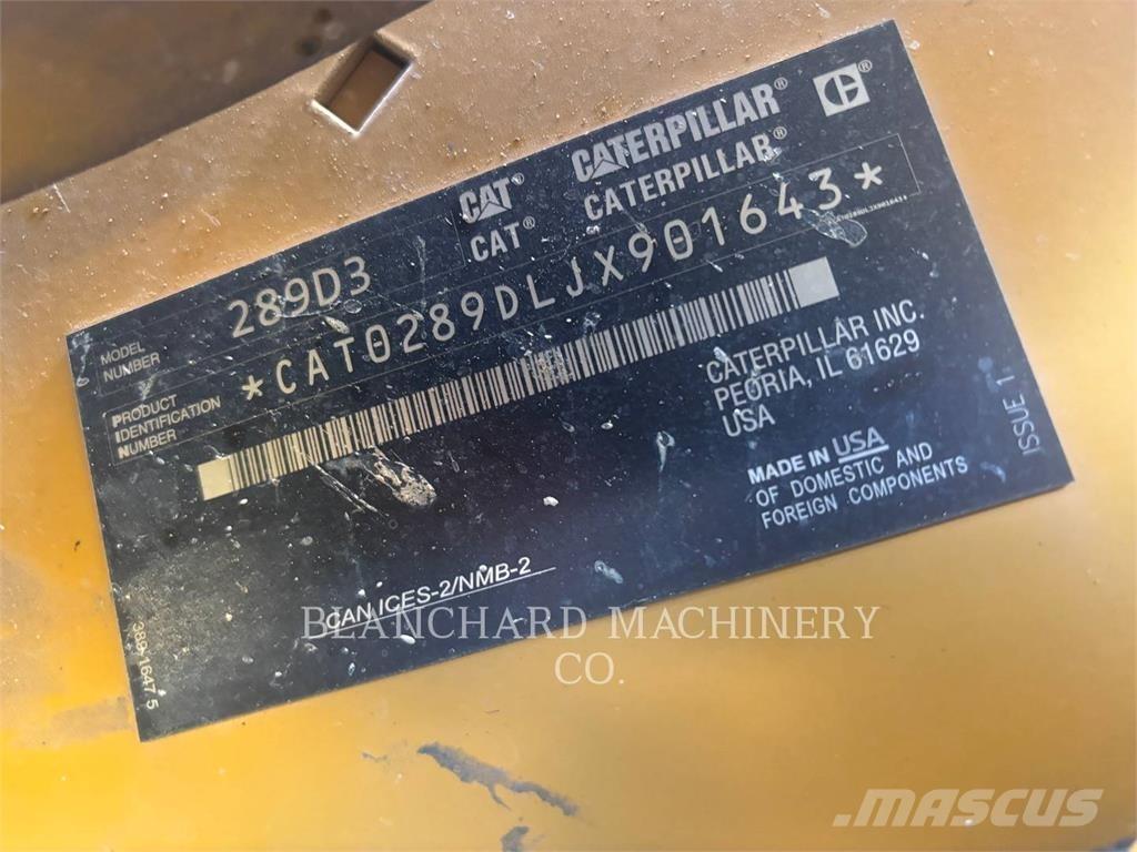 CAT 289D3 Lánctalpas homlokrakodók