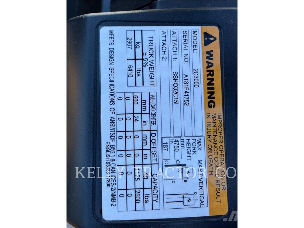 CAT 2C3000 Targoncák-Egyéb