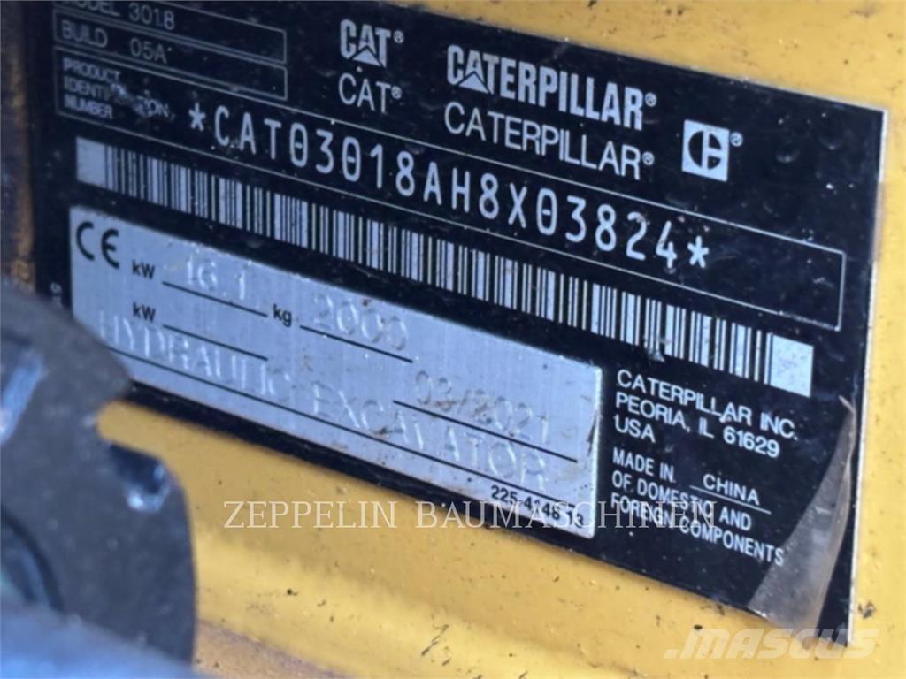 CAT 301.8-05A Lánctalpas kotrók