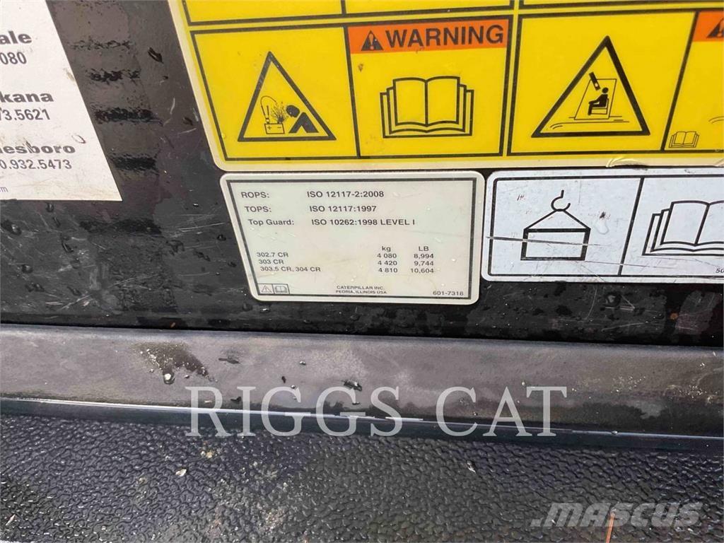 CAT 302.707CR Lánctalpas kotrók