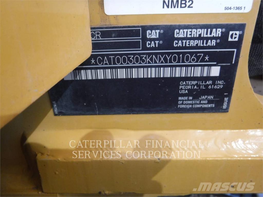 CAT 303-07CR Lánctalpas kotrók