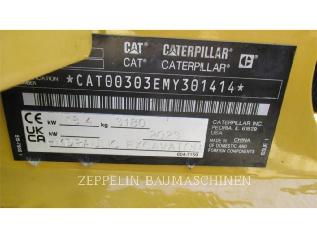 CAT 303CR-07A Lánctalpas kotrók