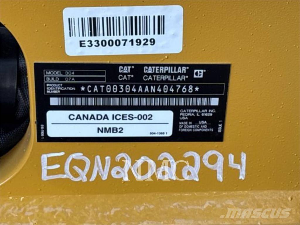 CAT 304-07 Lánctalpas kotrók