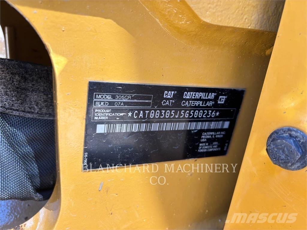 CAT 305-07CR Lánctalpas kotrók
