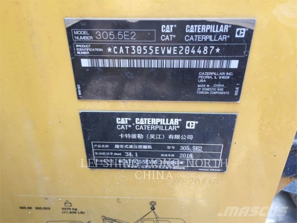 CAT 305.5E2 Lánctalpas kotrók