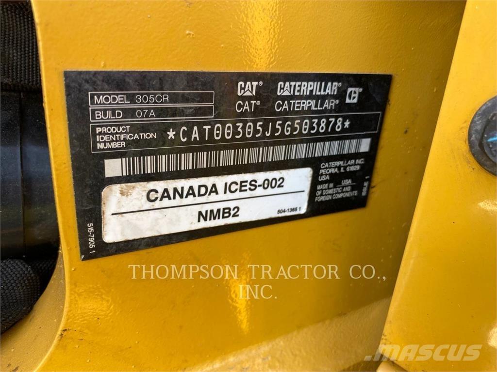 CAT 305 CR Lánctalpas kotrók