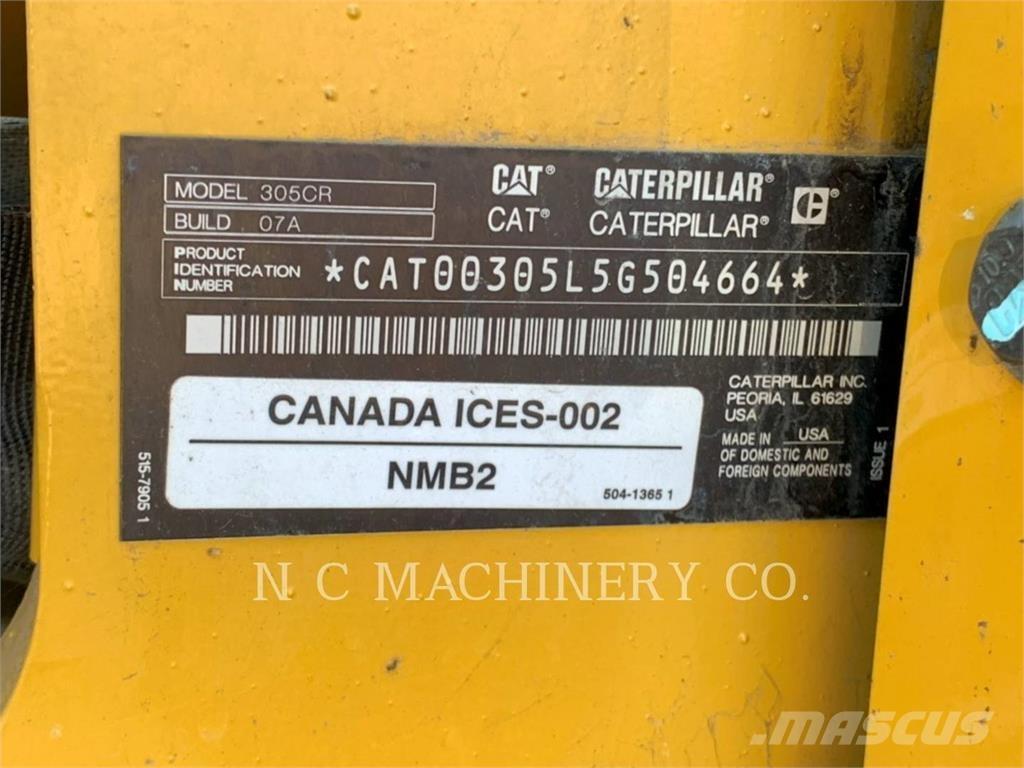 CAT 305 CRCB Lánctalpas kotrók