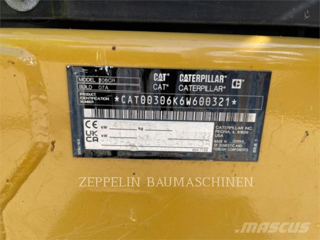 CAT 306CR-07A Lánctalpas kotrók